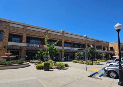 Exterior of building and fountain at Gateway Executive Suites, Lincoln CA